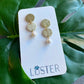 Brass + Pearl Lightweight Unique Earrings