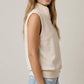 Buttery Soft Modal Half Zip Sleeveless Top