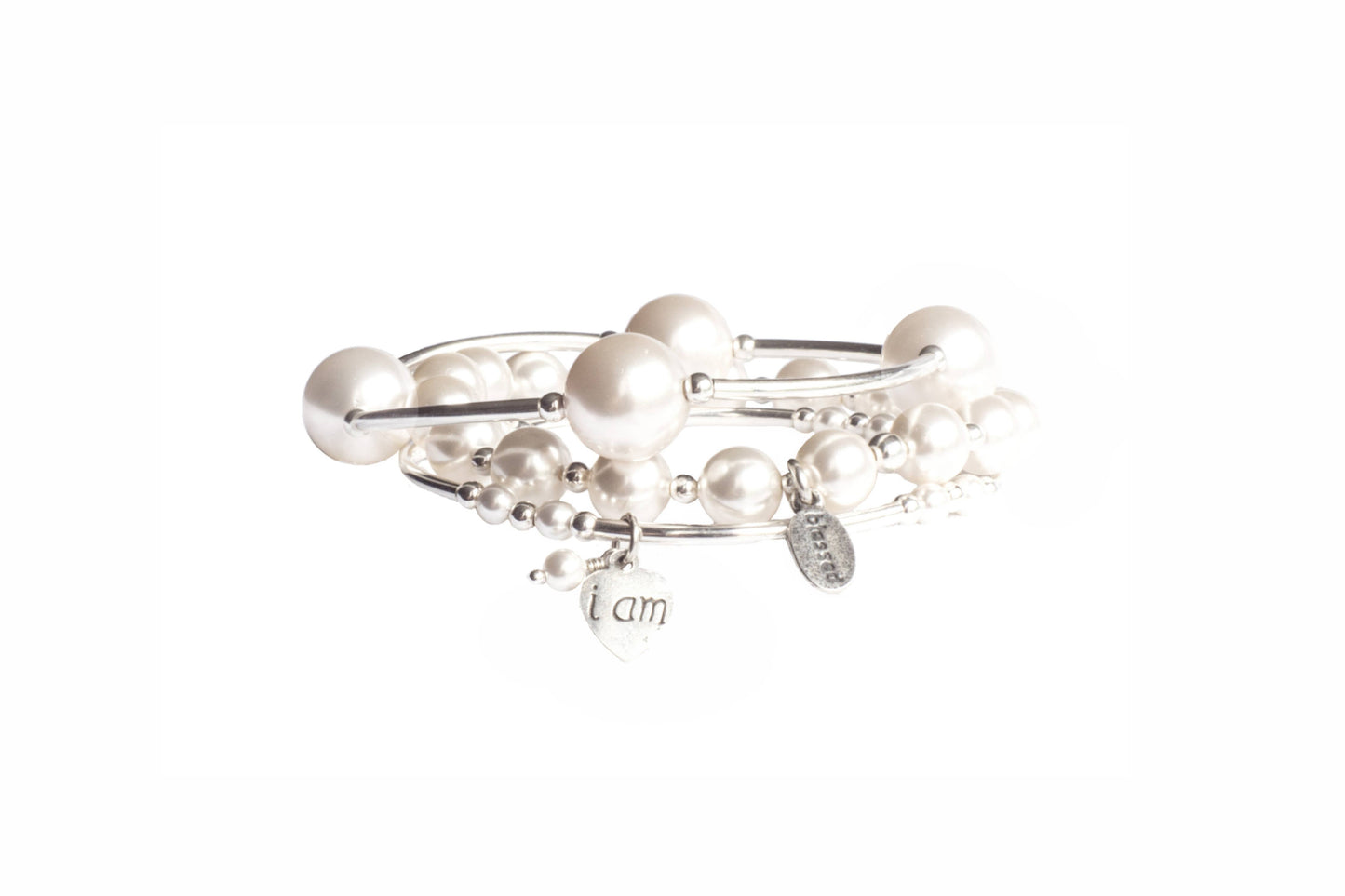12mm White Pearl Blessing Bracelet