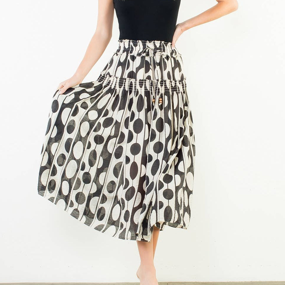 Geometric Print Skirt
