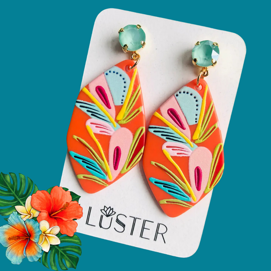 Lush Floral Earrings | Lightweight Statement Earrings