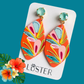 Lush Floral Earrings |  Lightweight Statement Earrings