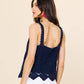 Sleeveless Diamond Crochet Top