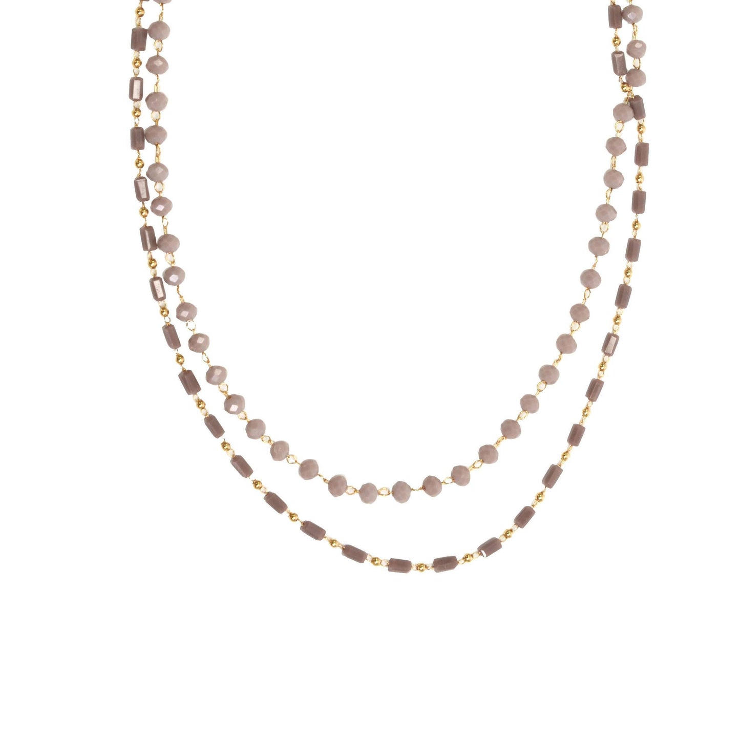 15+ Beaded 2 Row Necklace