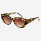 Frankie Acetate Cat Eye Sunglasses : Brown Pearl