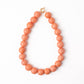 Iris Large Resin Bead Necklace Coral