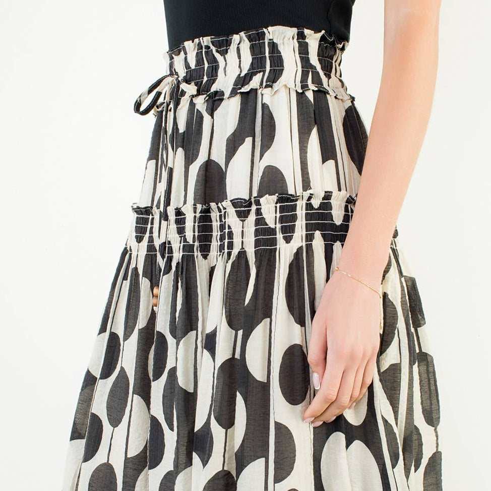 Geometric Print Skirt