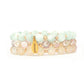 Count Your Blessings Bracelet Mystic Champagne Agate in Gold