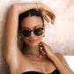 Jasper Acetate Unisex Sunglasses: Milky Tortoise