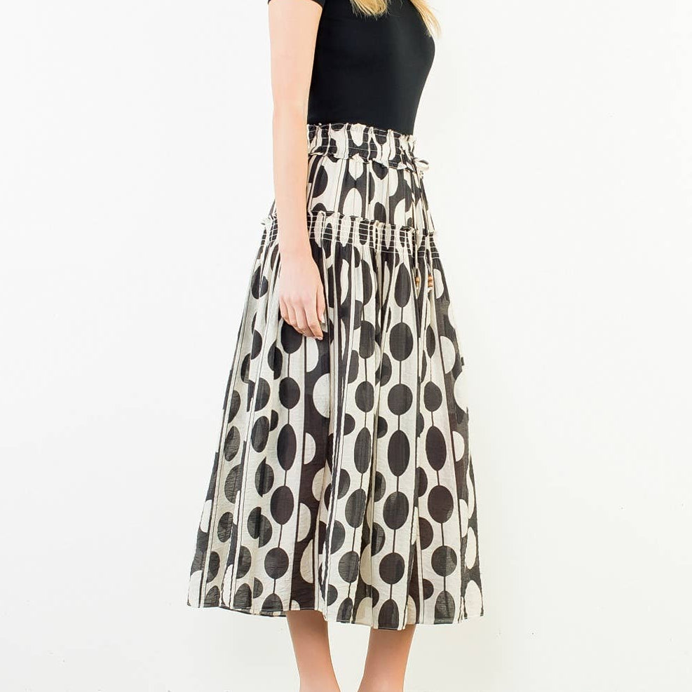 Geometric Print Skirt