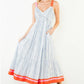 Thin Strap Striped Pattern Dress