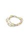 3 Row Glass Beads Bracelet in Rock Candy