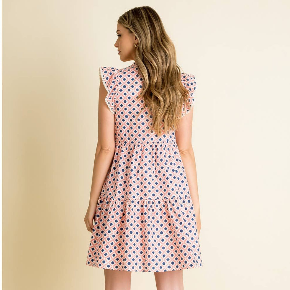 Print Tiered Dress