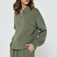 Collared Half-Zip Pullover Sweatshirt