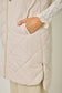 Quilted Puffer Long Hoodie Vest