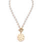Pearl & Charm Collar Necklace