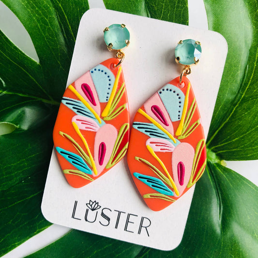 Lush Floral Earrings | Lightweight Statement Earrings