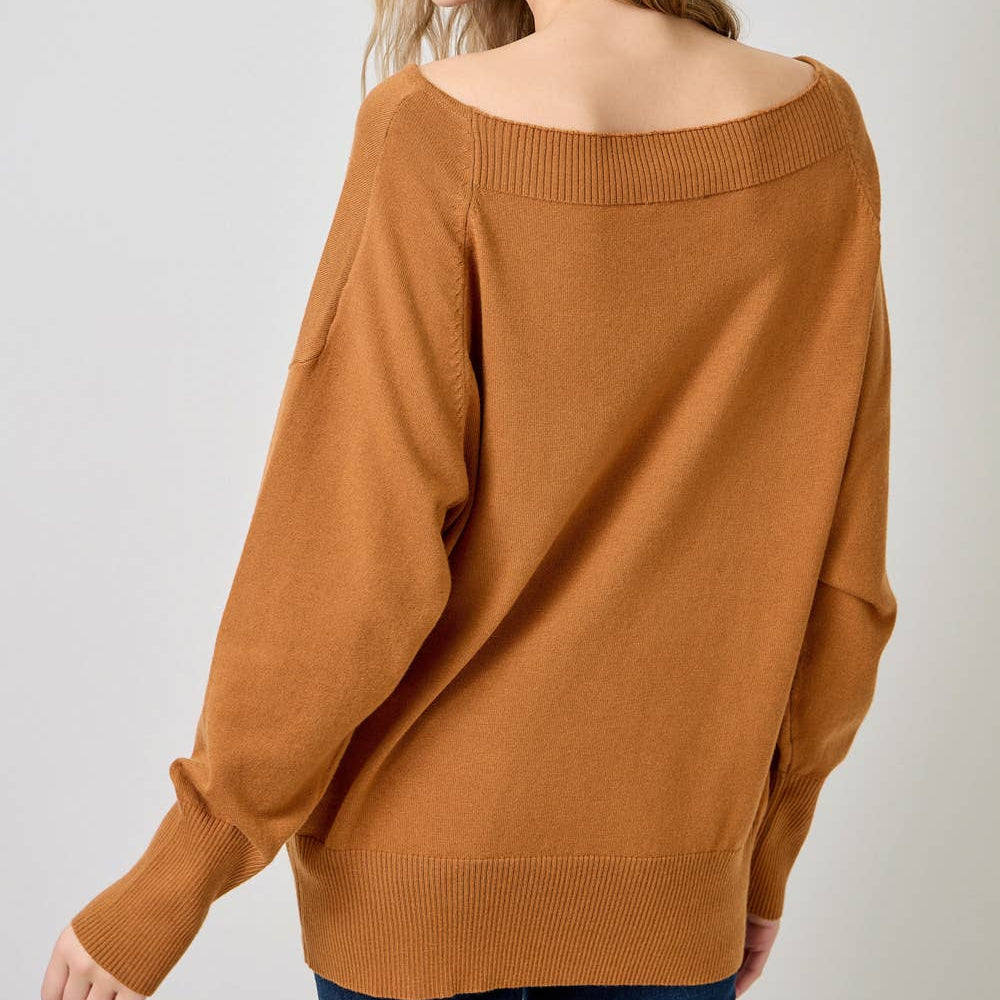 Off Shoulder Sweater Top