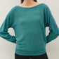Dolman Sleeve Fine Gauge Boatneck Sweater