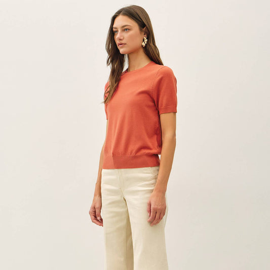 Short Sleeve Sweater Top