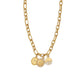 16.5+ Gold Chain 3 Charm Necklace