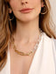 Two-Tone Cable Link Collar Necklace