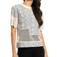 Crochet and Eyelet Detail Top