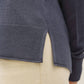 Rolled Edge Raglan Sweater