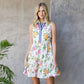 Sleeveless Tiered Floral Print Dress