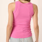 Rib Knit Round Neck Tank