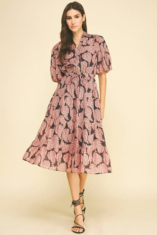 Floral Button Down Midi