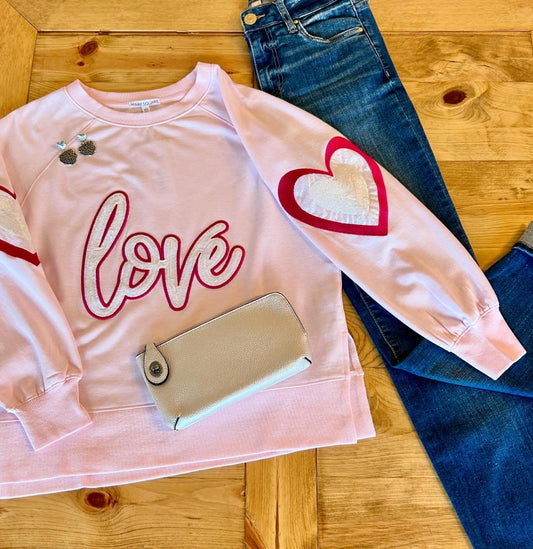 love script sweatshirt