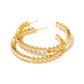 Bold and Beautiful Diamond Hoop Earrings - WATERPROOF