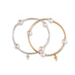 Charmed White Swarovski Pearl & Cross 8mm Blessing Bracelet