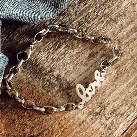 Stainless Steel LOVE Bracelet - Waterproof, Tarnish Proof