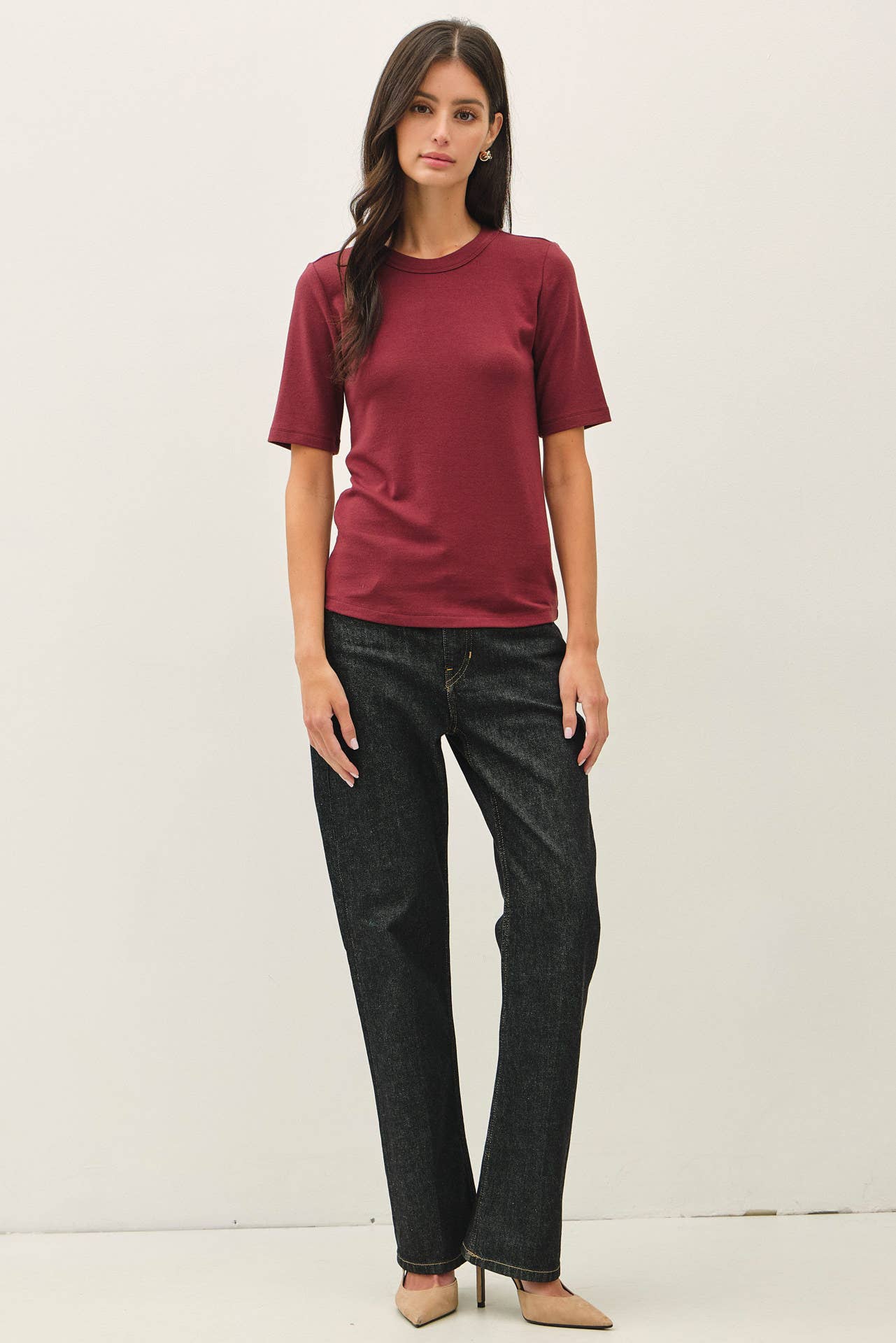 Ultra Soft Basic Short Sleeve Top