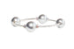 12mm Crystal Silver Pearl Blessing Bracelet