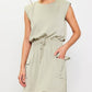 Sage Muscle Utility Mini Dress