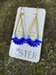 Brass + Stone Bold Lightweight Statement Unique Earrings