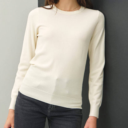 Soft Crew Neck Knit Sweater