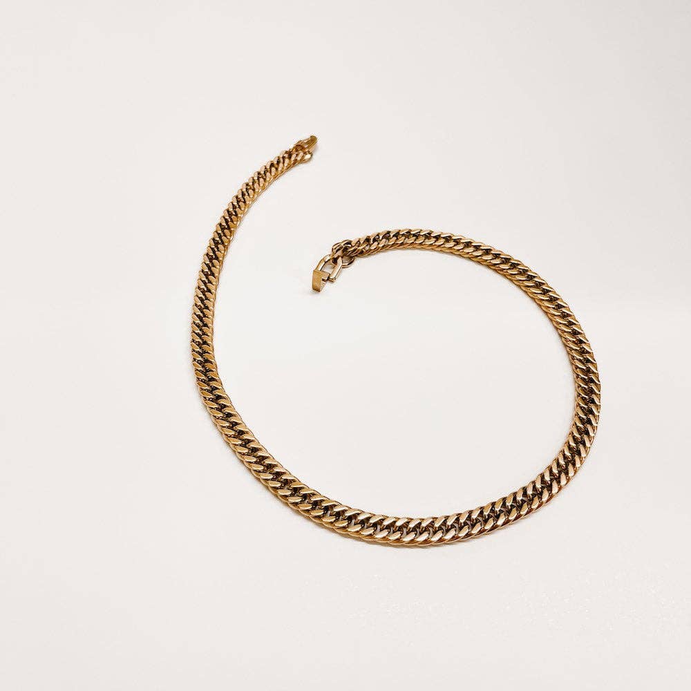 Carson Cuban Chain Necklace - WATERPROOF