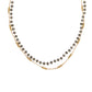 15+ Grey+Beaded 2 Row Necklace
