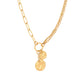 Mixed Chain Drop Pendant Necklace