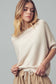 Relaxed Dolman Sleeve Knit Sweater Top