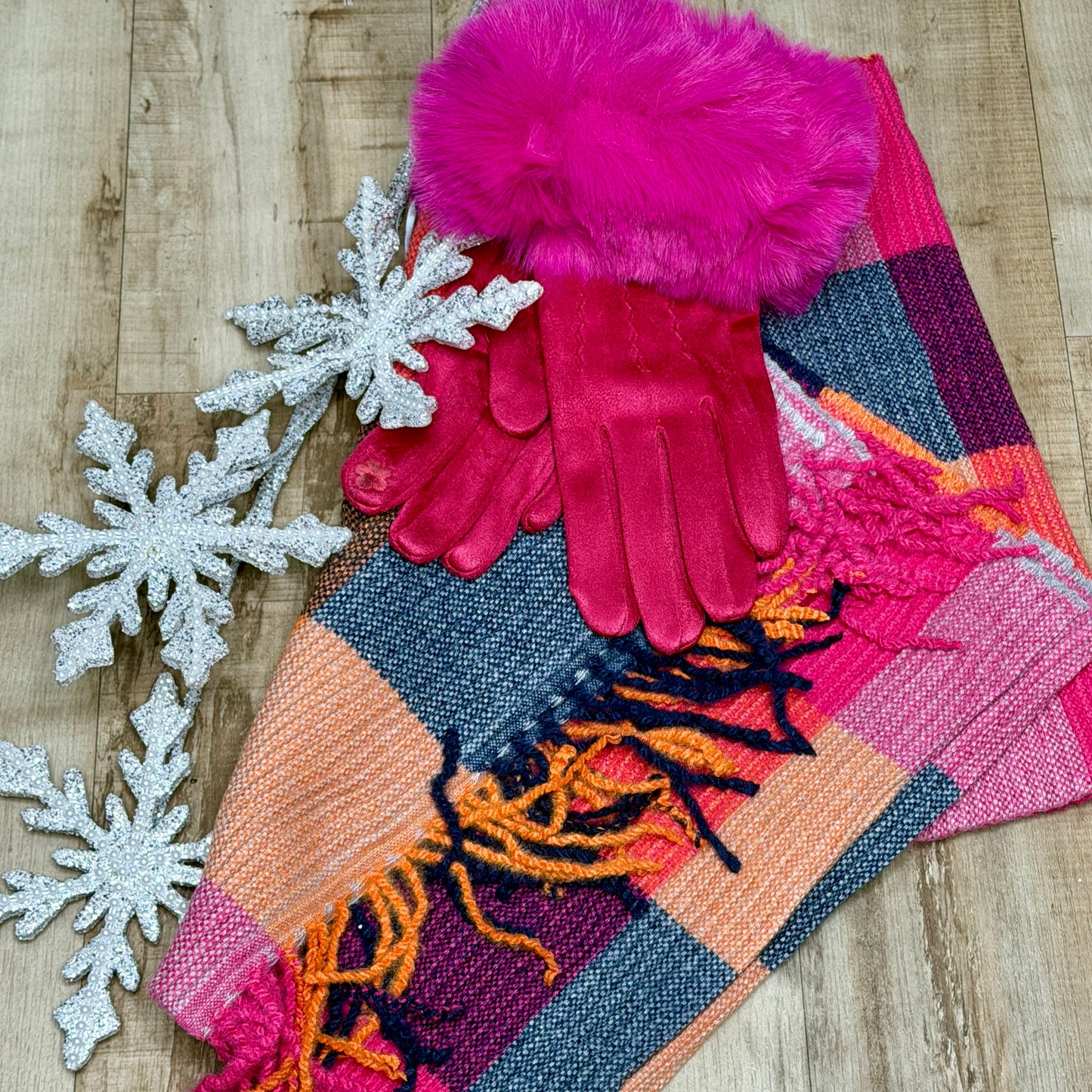 Gabrielle Faux Fur Gloves