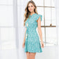 Flower Print Tassel Tie Dress