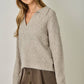 Diamond Textured Mohair Pullover