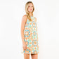 Shift Floral Embroidery Detail Dress