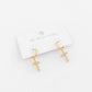 Taryn Diamond Cross Earrings - Waterproof