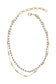 15+ Grey+Beaded 2 Row Necklace